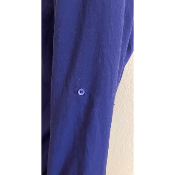 Nicole by Nicole Miller Tie Back Long Sleeve Tunic Button Shirt - Sz XL - Picture 4 of 7